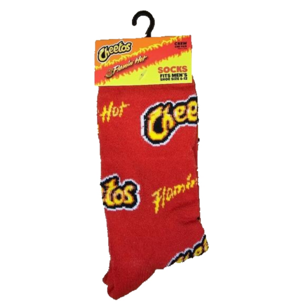 Unisex Adult Flamin' hot cheetos socks NEW